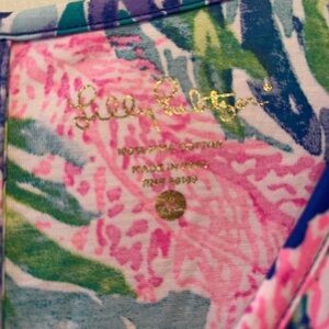Lilly Pulitzer Pink and Blue Tropical Print New W/O tag